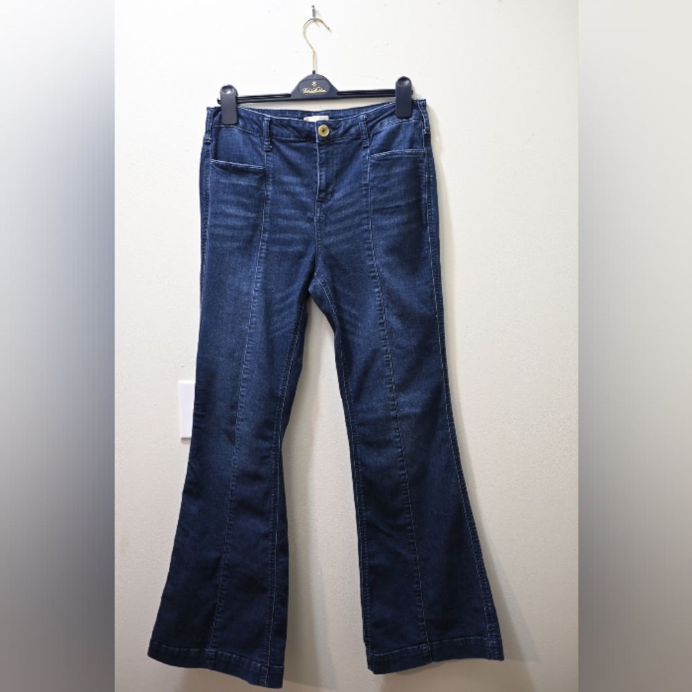Altard State Dark Blue Flared Cotton Blend Denim Jeans Pants Size 30 90s Y2k